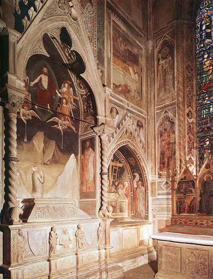 Tomb with fresco of the resurrection of a member of the Bardi family